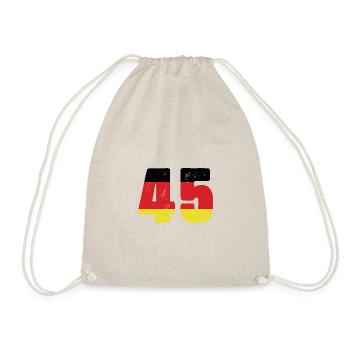 45 Numéro Jersey Allemagne - Sac de sport léger - nature - Devant