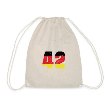 42 Numéro Jersey Allemagne - Sac de sport léger - nature - Devant