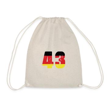 43 Numéro Jersey Allemagne - Sac de sport léger - nature - Devant