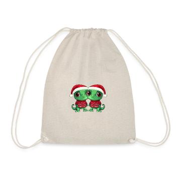 L’équipe de Noël Caméléon - Sac de sport léger - nature - Devant