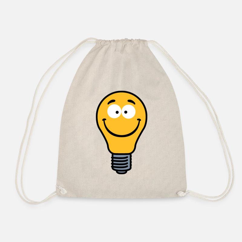 Wacky Lightbulb - Drawstring Bag - nature