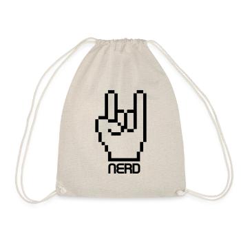 Nerd Gamer - Turnbeutel - Natur - Vorne