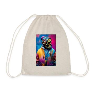ARTWORK Skull Boss - Drawstring Bag - nature - Front