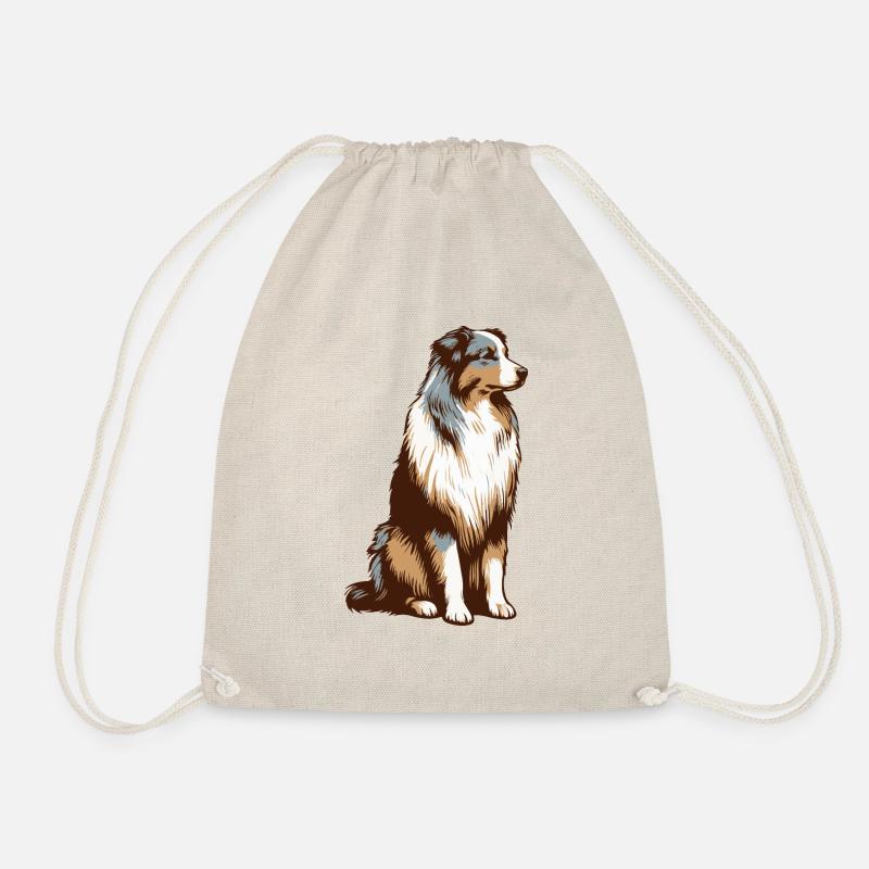 Australian Shepherd - Turnbeutel - Natur