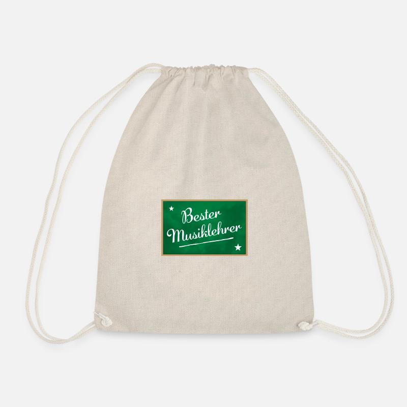 Bester Musiklehrer Schultafel - Turnbeutel - Natur