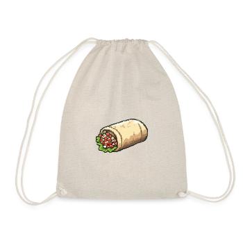 Burrito Pixel Gamer - Turnbeutel - Natur - Vorne