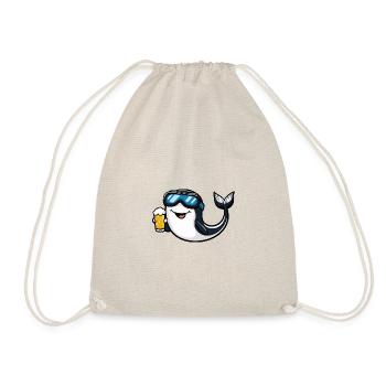 Bière de ski baleine - Sac de sport léger - nature - Devant