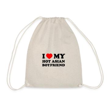 i love my hot asian boyfriend - Turnbeutel - Natur - Vorne
