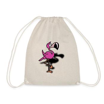 Flamingo Flamingo Flamingo - Drawstring Bag - nature - Front