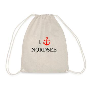 I Love Nordsee - Turnbeutel - Natur - Vorne