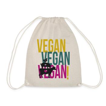 Vegan Vegan Vegan Rétro - Sac de sport léger - nature - Devant