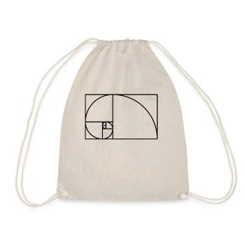 Conception d'escargot de Fibonacci - Sac de sport léger - nature - Devant
