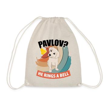 Pavlov - Er läutet eine Glocke - Funny Psychology - Turnbeutel - Natur - Vorne