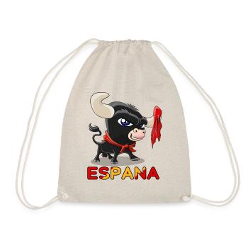 Cute Bull Bullfighting Espana - Drawstring Bag - nature - Front