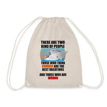 Fun Cruise Travel Design - Drawstring Bag - nature - Front