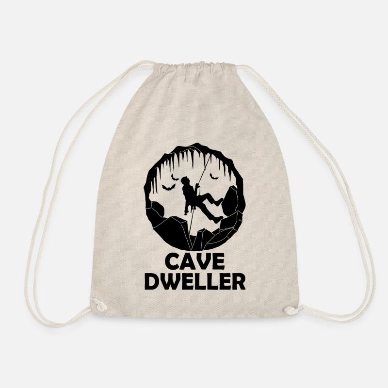 Cave Dweller - Caving - Cave Explorer Speleology - Drawstring Bag - nature