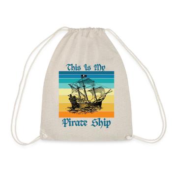 This is My Pirate Ship - Drawstring Bag - nature - Front
