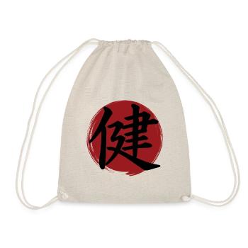 Health Kanji - Drawstring Bag - nature - Front