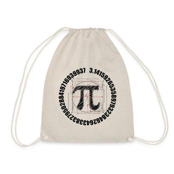 Pi Day Skizze - Turnbeutel - Natur - Vorne