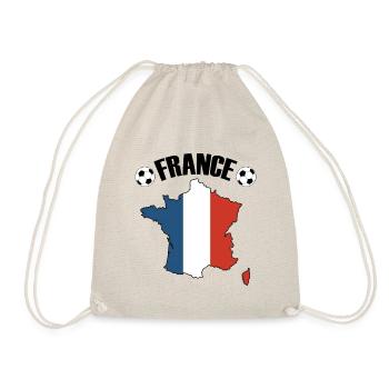 France Flag Fan de football français - Sac de sport léger - nature - Devant
