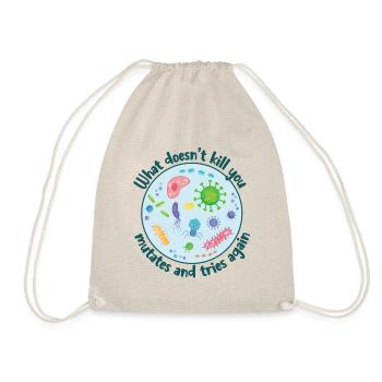 What Doesn't Kill You Mutates Funny Biology - Drawstring Bag - nature - Front