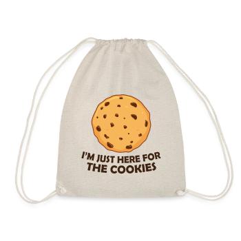 Je suis juste là pour les biscuits - Sac de sport léger - nature - Devant