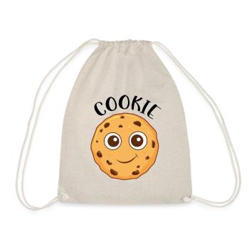 Cute Chocolate Chip Cookie - Drawstring Bag - nature - Front