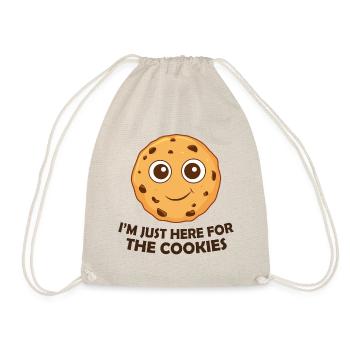 Je suis juste là pour les biscuits - Sac de sport léger - nature - Devant