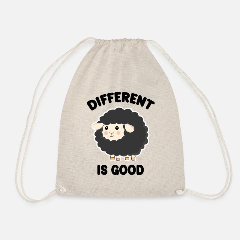 Anders ist Good Black Sheep - Turnbeutel - Natur