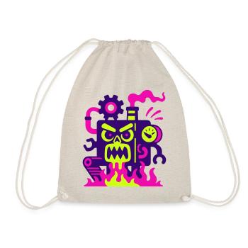 Monster Machine on Fire - Drawstring Bag - nature - Front