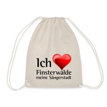 Ich liebe meine Sängerstadt - "I love finsterwalde - Turnbeutel - Natur - Vorne