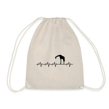 Battements de coeur Giraffe jirafa giraffa - Sac de sport léger - nature - Devant