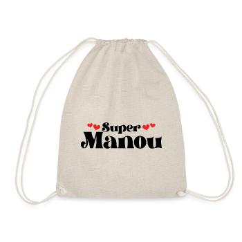 Maman Surnom Super Manou - Sac de sport léger - nature - Devant