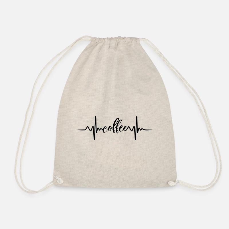 Coffee Heartbeat - Turnbeutel - Natur