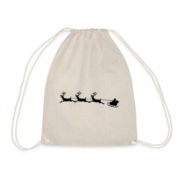 Weihnachtsmann Santa Claus - Turnbeutel - Natur - Vorne