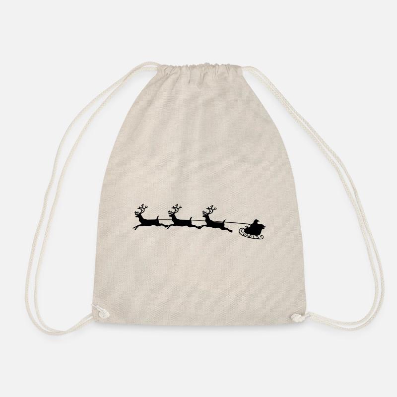 Weihnachtsmann Santa Claus - Turnbeutel - Natur