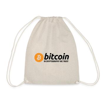 Bitcoin in Cryptography We Trust - Drawstring Bag - nature - Front