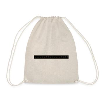dashed star line - Drawstring Bag - nature - Front