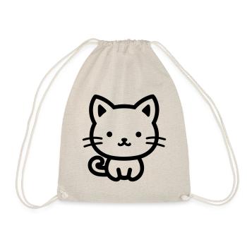 Katze - Turnbeutel - Natur - Vorne
