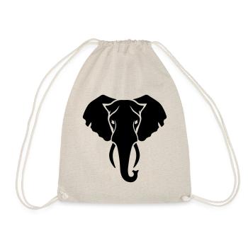 éléphant - Sac de sport léger - nature - Devant