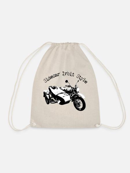 Sidecar Irbit Style schwarz/transparent - Turnbeutel - Natur