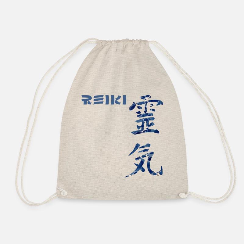 reiki japanisch e 12 - Turnbeutel - Natur
