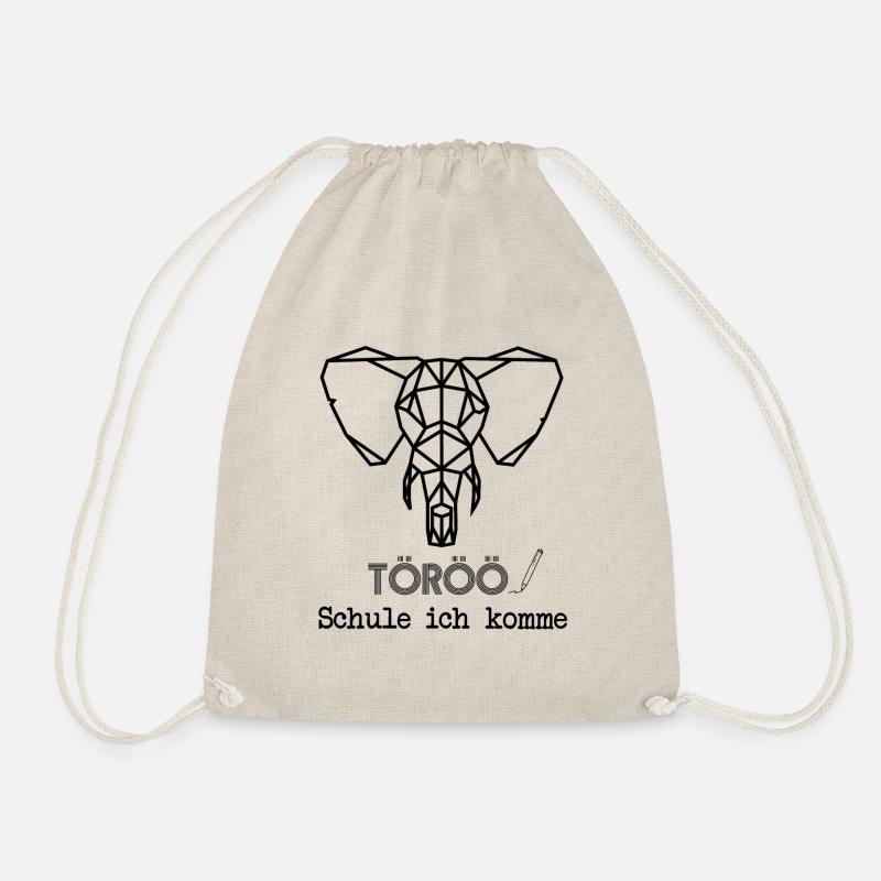 Schule ich komme! Töröö - Turnbeutel - Natur