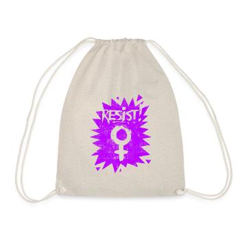 Resist Feminist Frauenrechte - Turnbeutel - Natur - Vorne