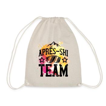 apres ski team ski goggles - Drawstring Bag - nature - Front