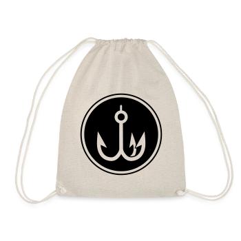 cercle icône poisson crochet - Sac de sport léger - nature - Devant