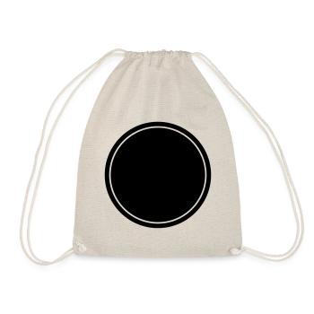 circle symbol blank icon - Drawstring Bag - nature - Front