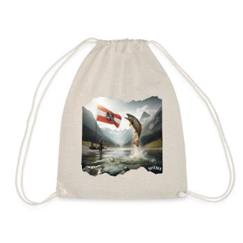 AUSTRIA Home of Fishing Trout - Drawstring Bag - nature - Front