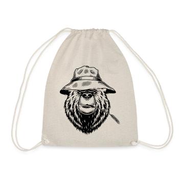 Serious bear - Drawstring Bag - nature - Front