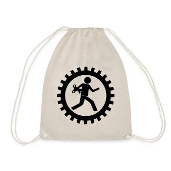 Travailleurs dans l’engrenage - Sac de sport léger - nature - Devant